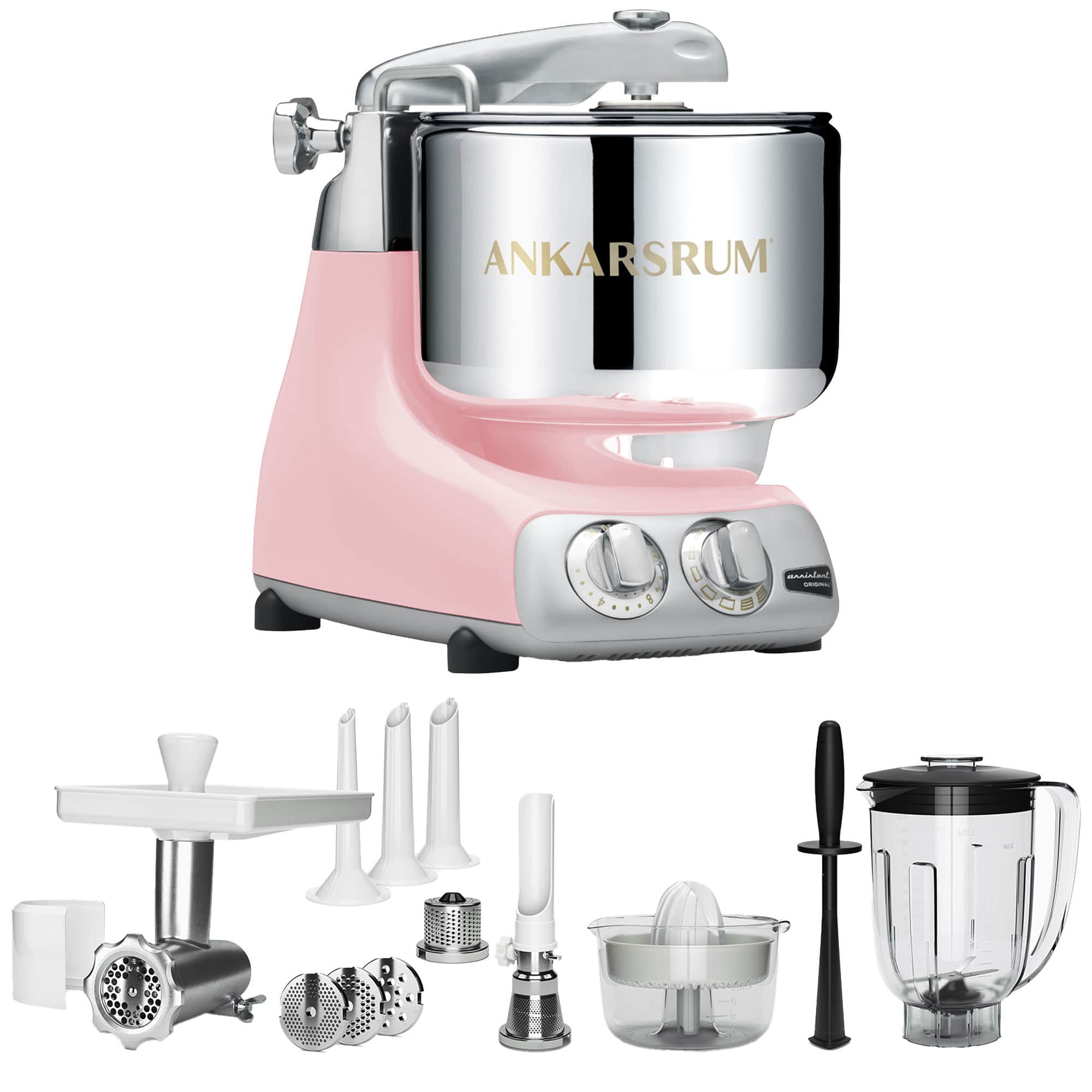 Ankarsrum Assistent Original AKM6230 Cloudy Pink + Deluxepakke